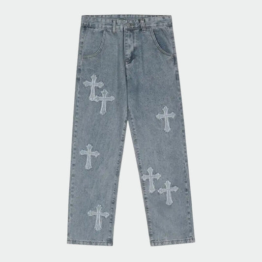 NAT Streetwear Cross Baggy Jeans