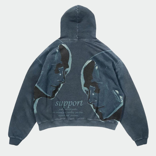 NAT Y2K Support Oversized Hoodie