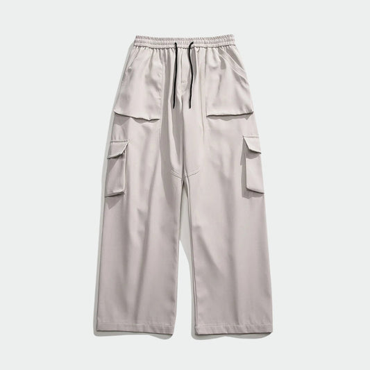 NAT Streetwear Plain Baggy Cargo Trousers